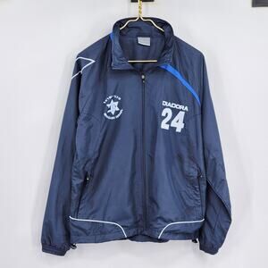 Diadora Israel National Blue Jacket windbreaker Maccabi "24" Size Medium